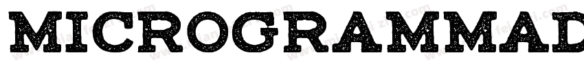 MicrogrammaDBol Regu字体转换